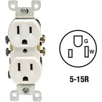 S12-05320-0WS Leviton Shallow Grounded Duplex Outlet