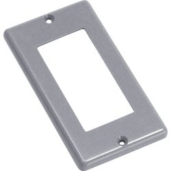 Item 531952, Gray PVC GFCI handy box cover. 2-5/16 In. W. x 4-1/4 In. H.