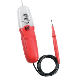 Item 532613, Heavy-duty 3-way voltage tester tests AC/DC Voltage at 120, 240 and 277V.