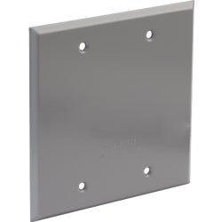 Item 535893, 2-gang blank cover, vertical or horizontal mounting.