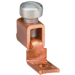 Item 538655, Single hole 2-conductor copper solderless lug, made from electrolytic 