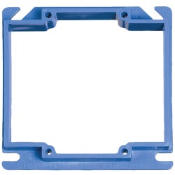 Item 540544, PVC construction, 4-inch square, 2-gang raised cover. 1/2-inch rise.
