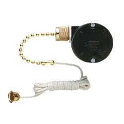 Item 541079, Replacement 3-speed fan switch with pull chain for ceiling fans with 8 