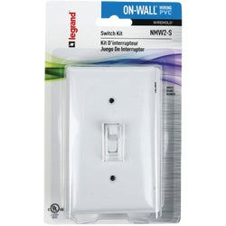 Item 548035, PVC on-wall switch box with matching switch and wall plate.
