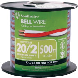 Item 549258, Low voltage bell wire with insulated solid conductors resistant to spread 