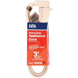 Item 549282, Heavy-duty appliance cord with heavy-duty molded plug.