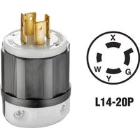 121-02411-0PB Leviton Industrial Grade Locking Cord Plug