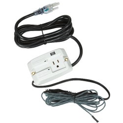 Item 550043, Automatically turns on de-icing cable to prevent the build-up of snow and 