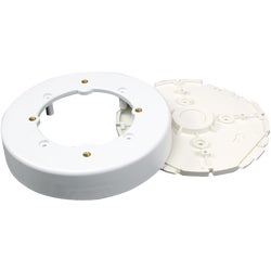 Item 554456, Circular fixture box to install smoke detectors, ceiling fans and light 