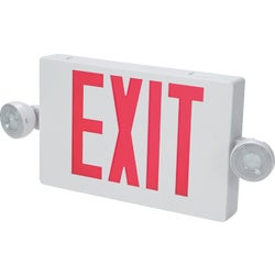 Item 559318, LED (light emitting diode) exit sign with emergency lighting.
