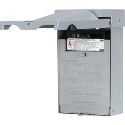 Item 563307, Air conditioning disconnect, pullout, fused, 2-pole, 120/240V AC metallic, 