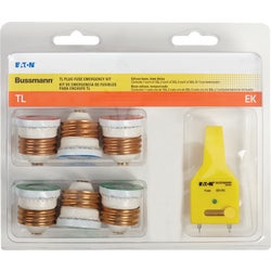 Item 563382, Time-delay plug fuse emergency kit includes fuses that will withstand 