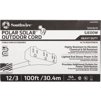 3489SW0002 Coleman Cable Polar Solar Cold Weather 3-Outlet Extension Cord