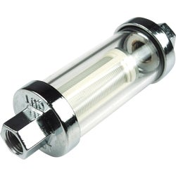 Item 570037, This in-line style universal fuel filter replaces any 1/4 In., 5/16 In.