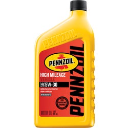 Item 570429, Pennzoil High Mileage vehicle motor oil is specially formulated for engines