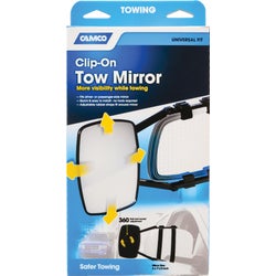 Item 570547, Clip-on tow mirror gives more visibility when towing, making driving while 