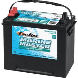 Item 570569, Marine Master quick cranking, high-powered starting battery.