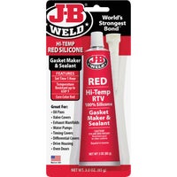 31314 J-B Weld Red Hi-Temp RTV Silicone Gasket & Sealant