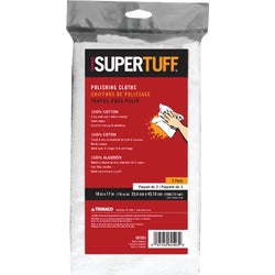 Item 571938, Trimaco's SuperTuff 100% cotton polishing cloths are great for waxing and 