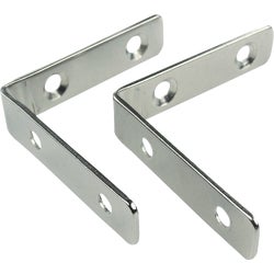Item 572142, 90-degree highly polished 304 stainless steel angle bracket corner brace.