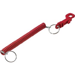 Item 572578, Plastic key clip with coil allows a wide variety of choices on where to 