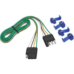 Item 572838, The 4-Way Flat Trailer Wiring Connector with 12 in.