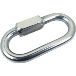 Item 573025, Durable reusable connecting quick link made of cast stainless steel.