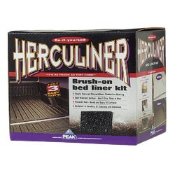 Item 574462, Herculiner brush-on bed liner is a polyurethane based protective coating 