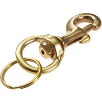 44801 Lucky Line Brass Bolt Snap Key Chain