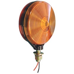 Item 575489, Pedestal mount, double-face red/amber light functions as a combination turn