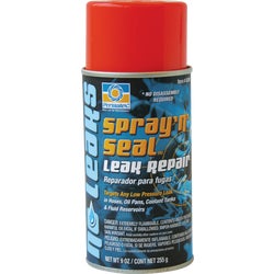 Item 575704, Spray'n'Seal Leak Repair is a sprayable sealer that forms a durable rubber 