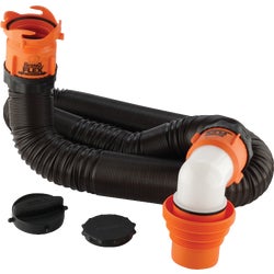 Item 576898, RV sewer kit comes complete with 15' RhinoFLEX sewer hose and preattached 