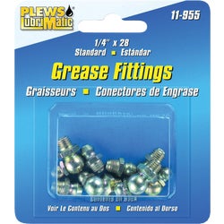 Item 577682, Standard grease fitting assortment - 8 fittings per card.