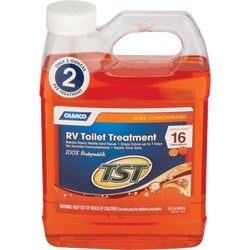 Item 577766, Ultra concentrated citrus formula stops odors and breaks down waste in RV 