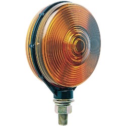 Item 578057, Pedestal mount, double face amber light functions as combination turn 