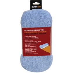 Item 579458, Trimaco's SuperTuff Microfiber Scrubbing Sponge is non-linting, soft and 