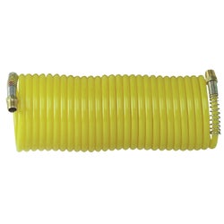 Item 579556, Yellow nylon. Permanently coiled. Working pressure: 150 P.S.I.