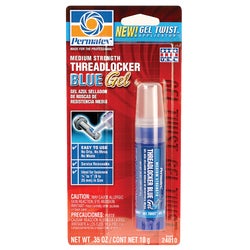 Item 580936, Permatex blue gel threadlocker in the Gel Twist pin point applicator.