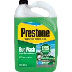 Item 581666, Prestone Bug Wash is specifically formulated to remove bug residue, road 