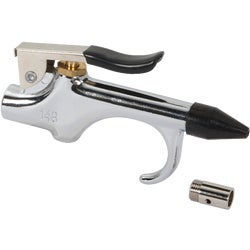 Item 582300, Compact and versatile blo-gun comes with both a safety nozzle and rubber 