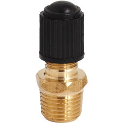 Item 582845, Male tank valve. Standard valve core and plastic cap. Cap thread size: 0.