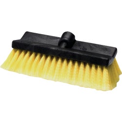 Item 589756, Heavy-duty bi-level wash brush head can be used as a flow-thru or dip brush