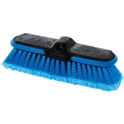 Item 589764, 10" flow-thru wash brush features soft feather tip bristles and protective 
