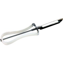 Item 600093, Nonslip PVC coated handle with stainless steel blade. Sturdy corer at tip.