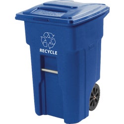 Item 600134, Recycle trash can with (2) 10 In.