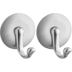 Item 600418, This York Adhesive Hook is made of metal material and has a chrome finish.