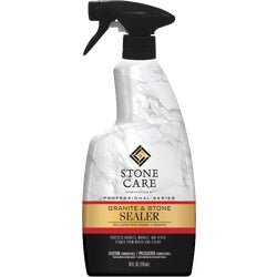Item 600460, Water based penetrating sealer protects natural stone surfaces from 