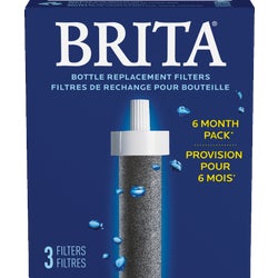 Item 600742, Brita replacement water filter is BPA free and reduces chlorine, which 
