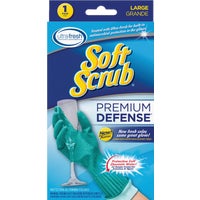 12813-16 Soft Scrub Premium Defense Rubber Glove