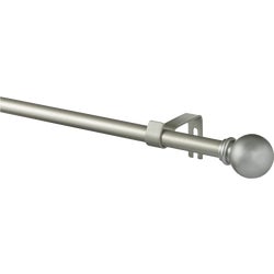 Item 601244, Berkley Collection decorative curtain rod has matching ball finial ends.